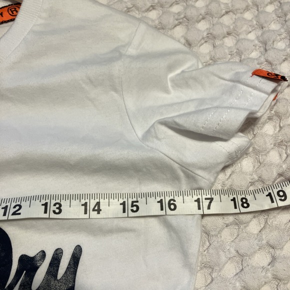 Superdry T-Shirt Womens Short Sleeve‎ Crew Neck Classic Graphic White Size L - Picture 7 of 8